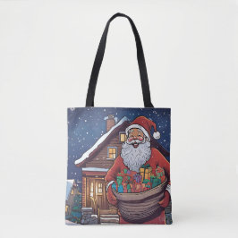 Bolsa Tote Santa Claus Presente Saco |
