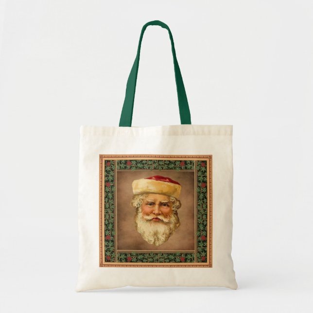 Bolsa Tote Santa Claus Vintage (Frente)