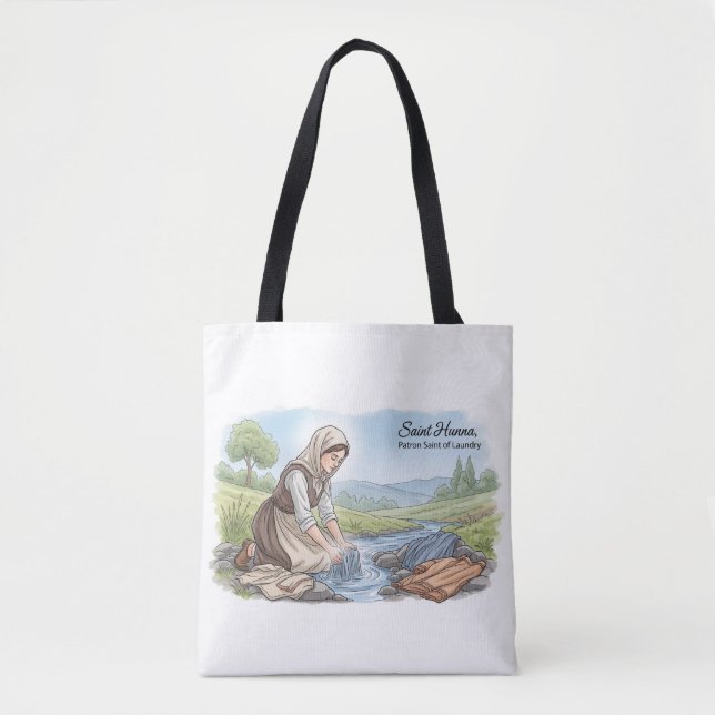 Bolsa Tote Santa Hunna- Padroeira da Lavanderia (Frente)