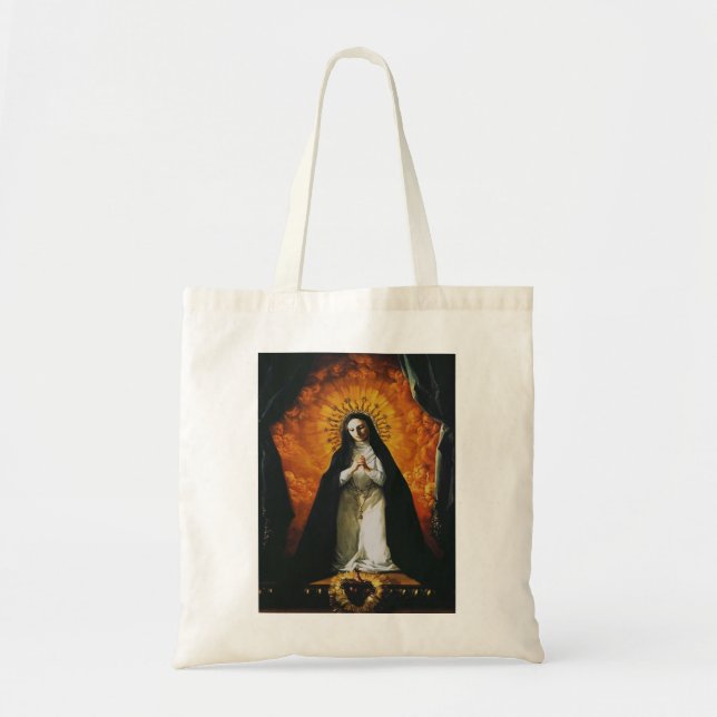 Bolsa Tote Santa Margarida Maria Alacoque (Frente)