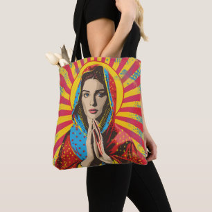 Bolsa Tote Santa Maria Religião Pop Art