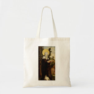Bolsa Tote Santa Walpurga missionária anglo-saxã medieval