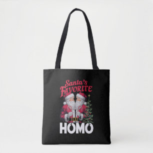 Bolsa Tote Santas Favoritas Homo Gay Natal do Orgulho LGBTQ