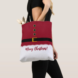 Bolsa Tote Santas Red Outfit - Natal-