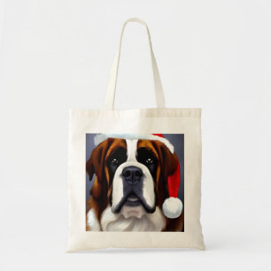 Bolsa Tote Santo Bernard Christmas