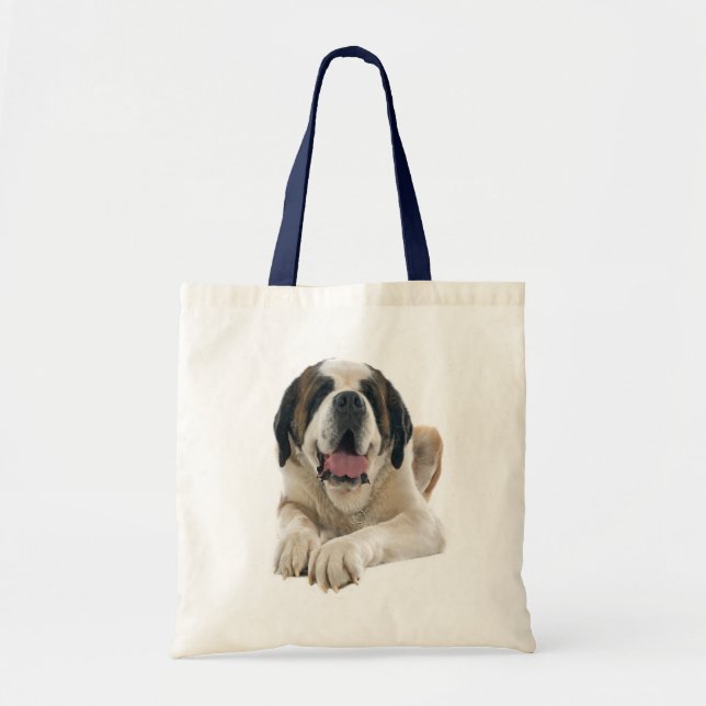 Bolsa Tote Santo Bernard Puppy Dog Canine Love (Frente)