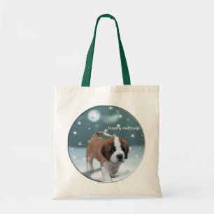 Bolsa Tote Santo Bernard Puppy presentes de Natal