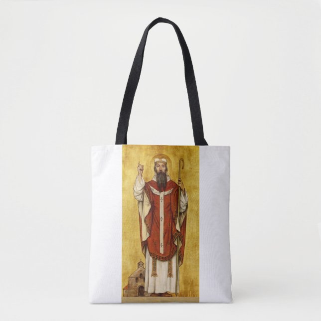 Bolsa Tote Santo Bonifácio de Mainz - Padroeiro dos Educadore (Frente)