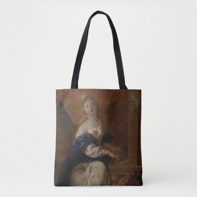 Bolsa Tote Santo Cecilia | c.1700 (óleo no papel) (Frente)