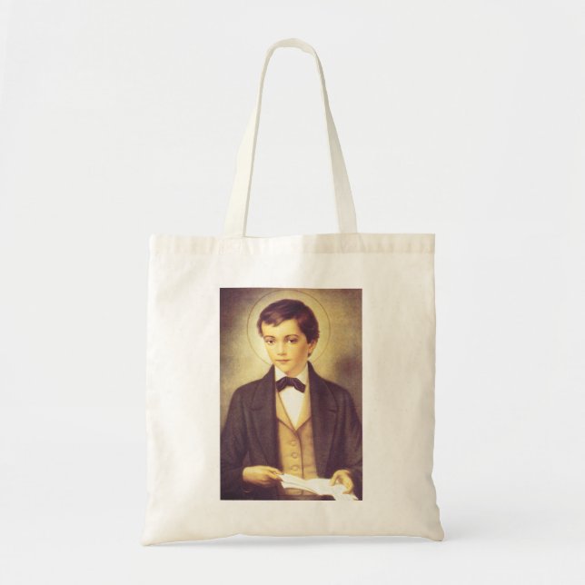Bolsa Tote Santo Dominic Savio estudante de John Bosco (Frente)