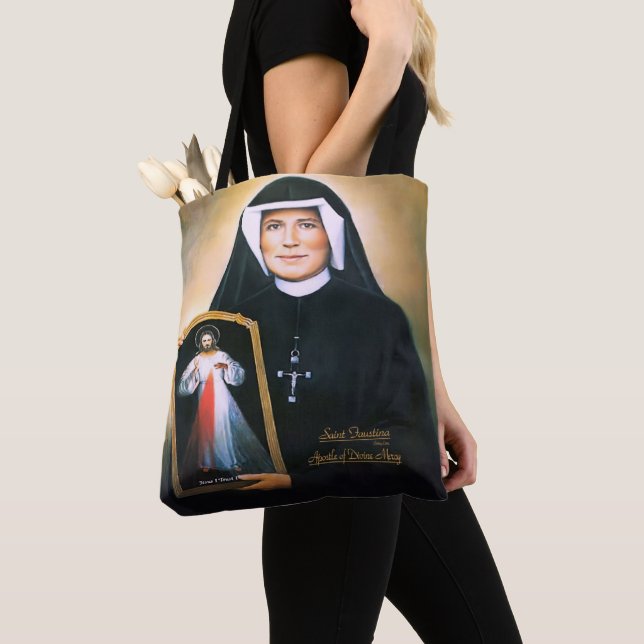 Bolsa Tote Santo Faustina, Compaixão divino (Close Up)