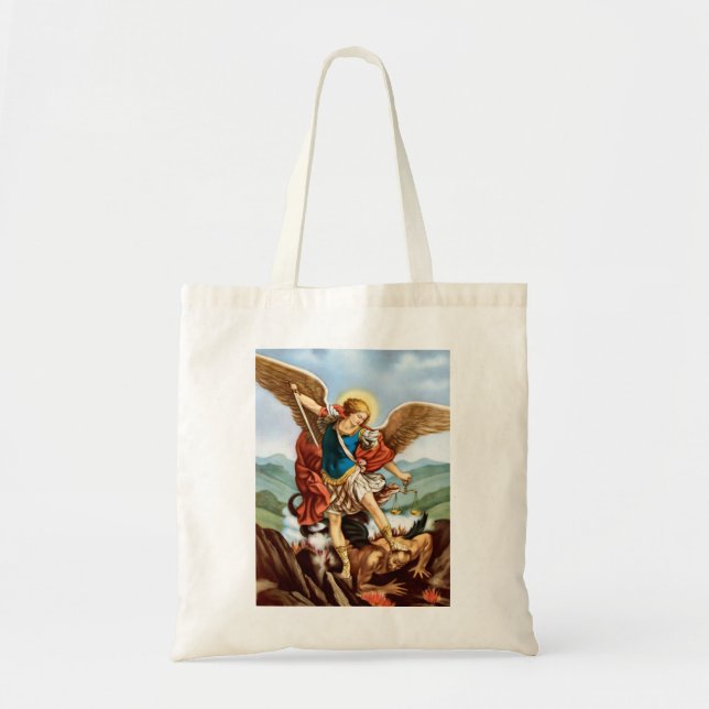 Bolsa Tote Santo Michael, o Arcanjo (Frente)