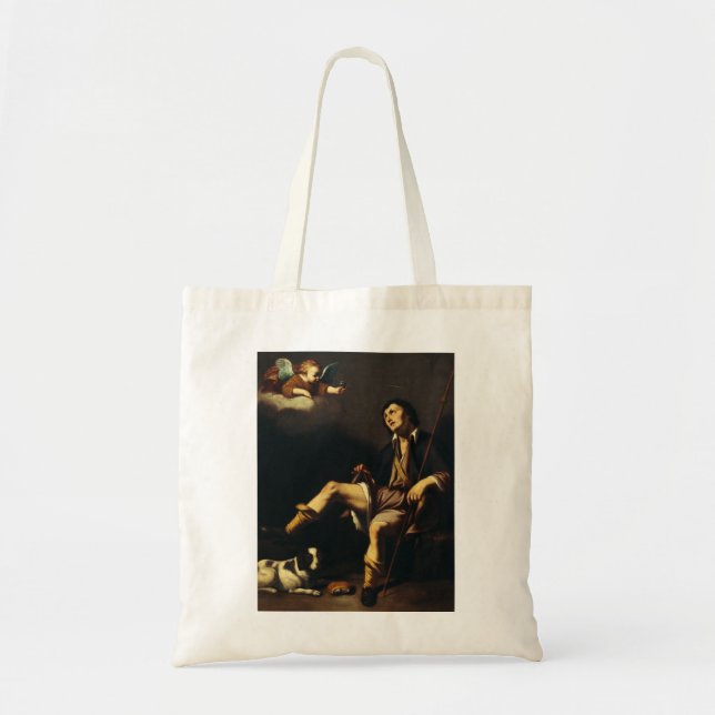 Bolsa Tote Santo Roch e o Anjo pela Cara François (Frente)
