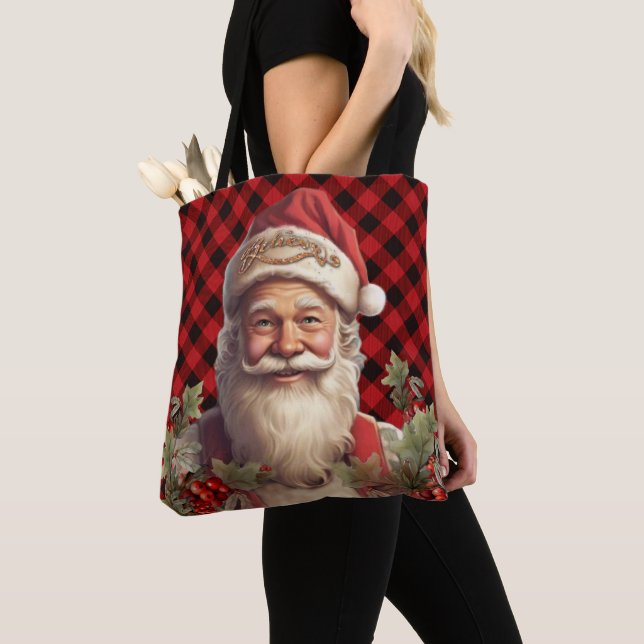 Bolsa Tote Santo Santa Claus Nicholas Natal (Close Up)
