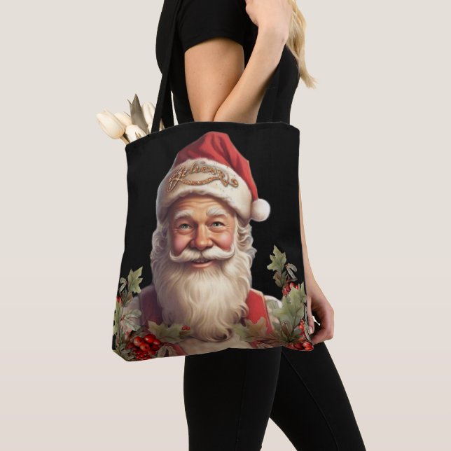 Bolsa Tote Santo Santa Claus Nicholas Natal (Close Up)