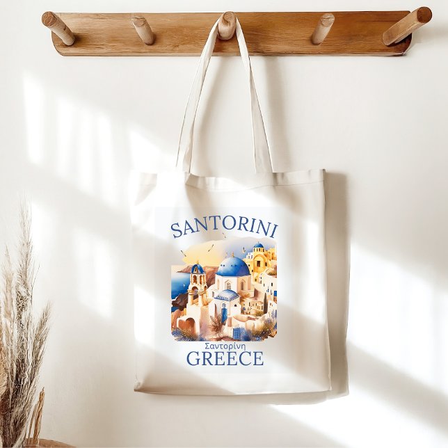 Bolsa Tote Santorini Greece Beautiful Paradise (Criador carregado)