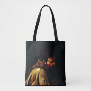 Bolsa Tote São Francisco de Caravaggio Obra-Prima Barroca