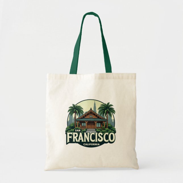 Bolsa Tote São Francisco, uma mistura da natureza e da arquit (Frente)