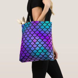 Bolsa Tote Sapateiro Púrpura Rosa Scalmado Azul Fantasia Peix