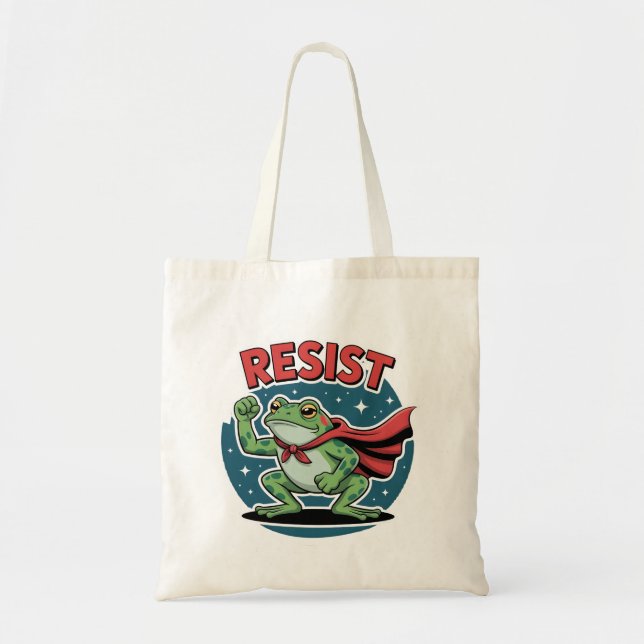 Bolsa Tote Sapo de Resistência Portland Sapo de Protesto para (Frente)