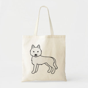 Bolsa Tote Sapo de Tote de Cão Cachorro Siberiano Husky
