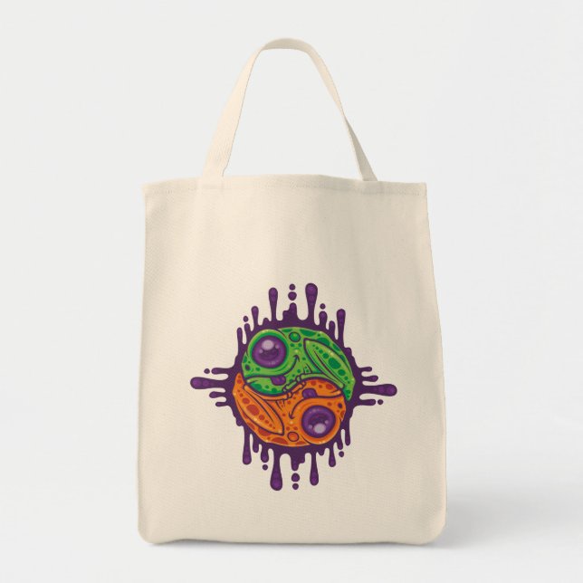 Bolsa Tote Sapo de unidade de disquete Yin Yang (Frente)