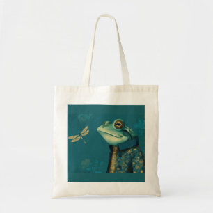 Bolsa Tote Sapo Elegante & Libélula - Animal Vintage Surreali