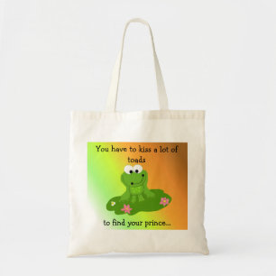 Bolsa Tote Sapo engraçado com dizer