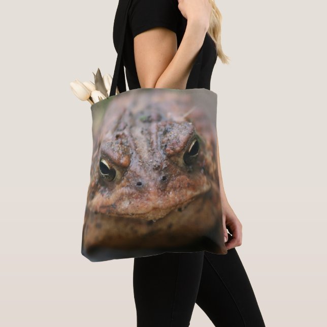 Bolsa Tote Sapo face Animal Nature (Close Up)