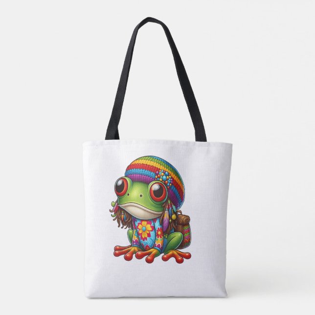 Bolsa Tote Sapo Groovy com Dreads (Verso)