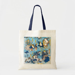 Bolsa Tote Sapo Kabuki Ator, Kuniyoshi, Ukiyo-e