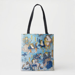 Bolsa Tote Sapo Kabuki Ator, Kuniyoshi, Ukiyo-e