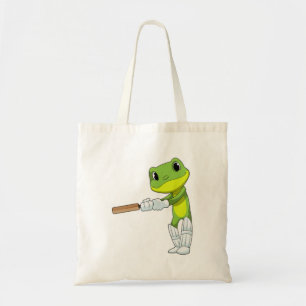 Bolsa Tote Sapo no Cricket com morcego de Cricket