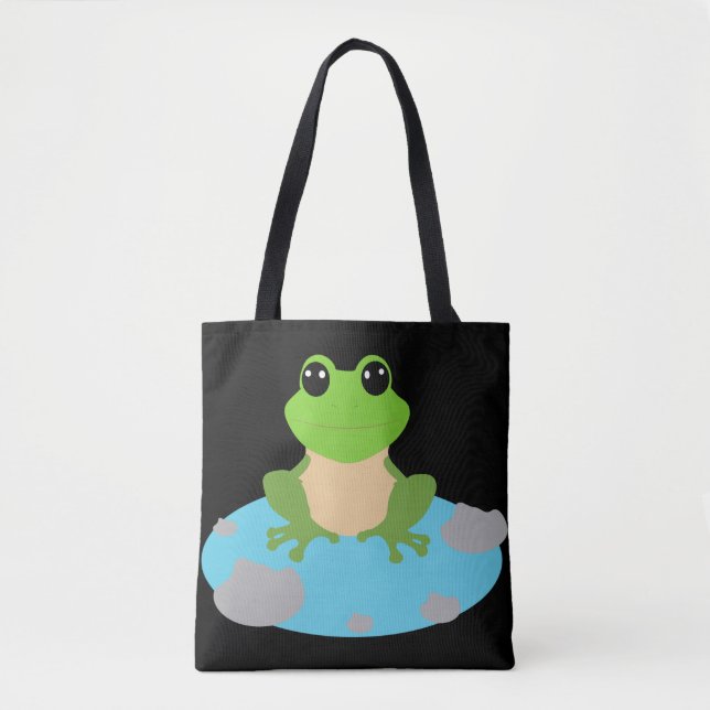 Bolsa Tote sapo no lago (Frente)