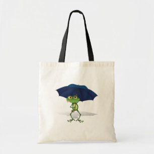 Bolsa Tote Sapo sob um guarda-chuva