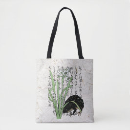 Bolsa Tote Sapo Toad Botânico Japonês do Século XVIII 