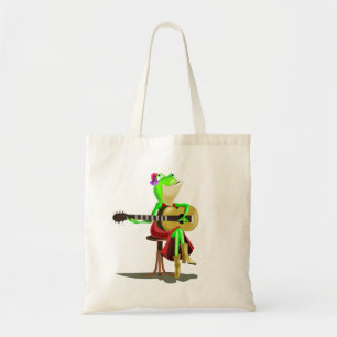 Bolsa Tote Sapo tocando violão