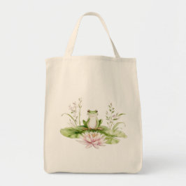Bolsa Tote Sapo Verde Aquarela