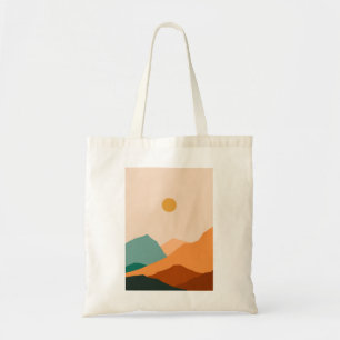 Bolsa Tote saqueta de impressão toto solar e de montanha do d