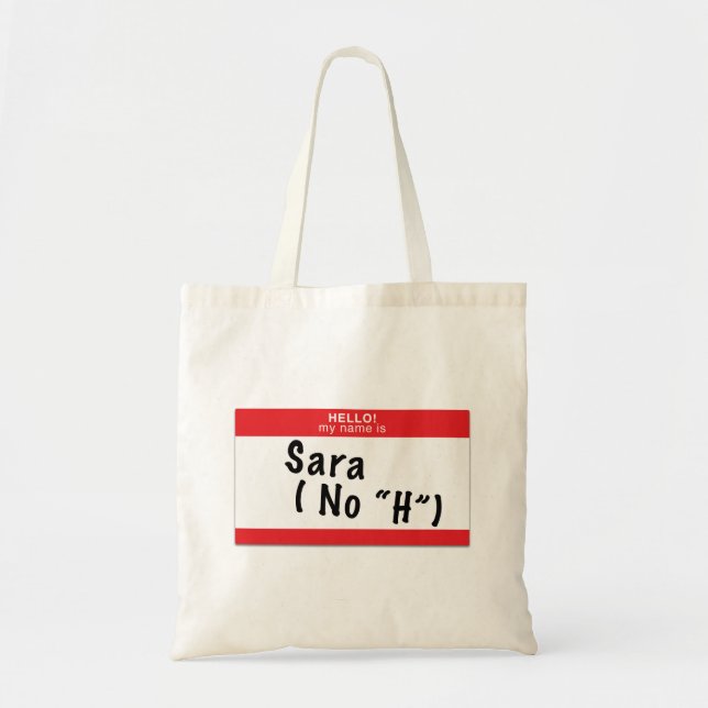 Bolsa Tote Sara nenhuma sacola de H (Frente)
