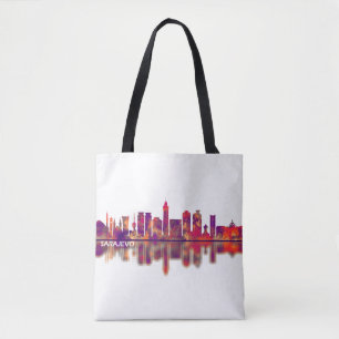 Bolsa Tote Sarajevo Bósnia e Herzegovina Skyline