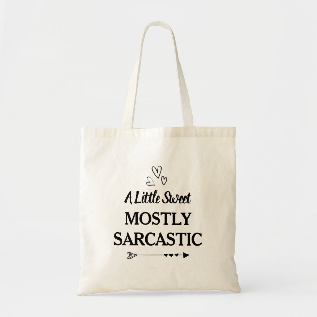 Bolsa Tote Sarcasm Funny (Frente)