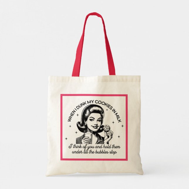 Bolsa Tote Sarcástico Retro - Cookies (Verso)