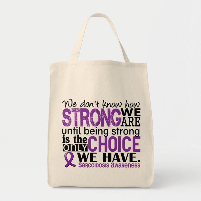 Bolsa Tote Sarcoidosis como forte nós somos (Frente)