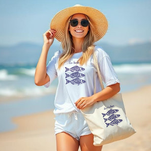 Bolsa Tote Sardines-Blue Havaiano