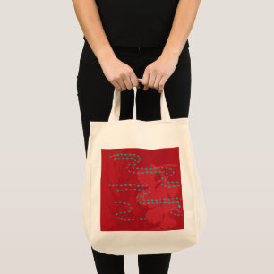 Bolsa Tote Sashiko Vermelho