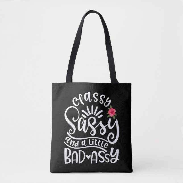 Bolsa Tote Sassy Clássico E Um Pouco Mal Assy Amigos Sassy (Frente)