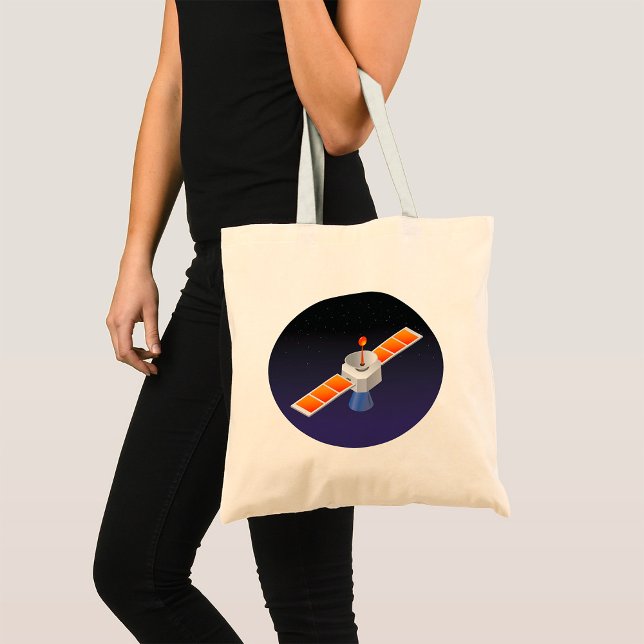 Bolsa Tote Satélite no Espaço (Criador carregado)