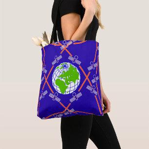 Bolsa Tote Satélites orbitando a Terra