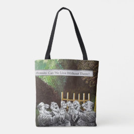 Bolsa Tote Sátira Engraçado da Piada Política Florestal sobre
